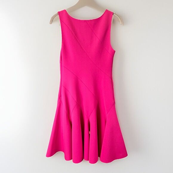 Derek Lam 10 Crosby Sleeveless Flare Ponte Mini Dress Rose Pink Approx. Small - Picture 5 of 16